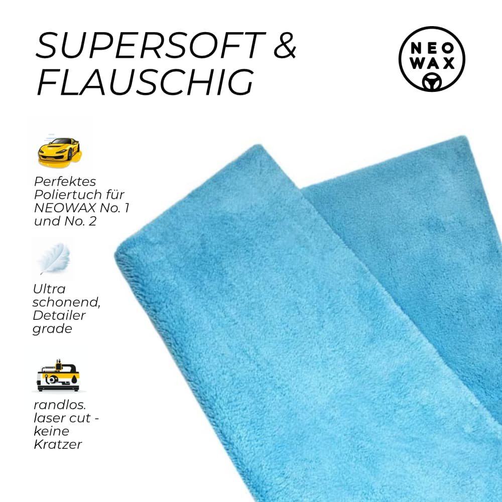 NEOWAX BLUE & SILKY Mikrofasertuch 1er